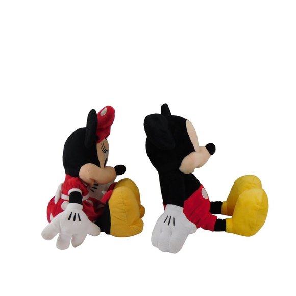 Lot Of 2 Mickey And Minnie Mouse Disney Plush 16" Stuffed Animal - Picture 3 of 6